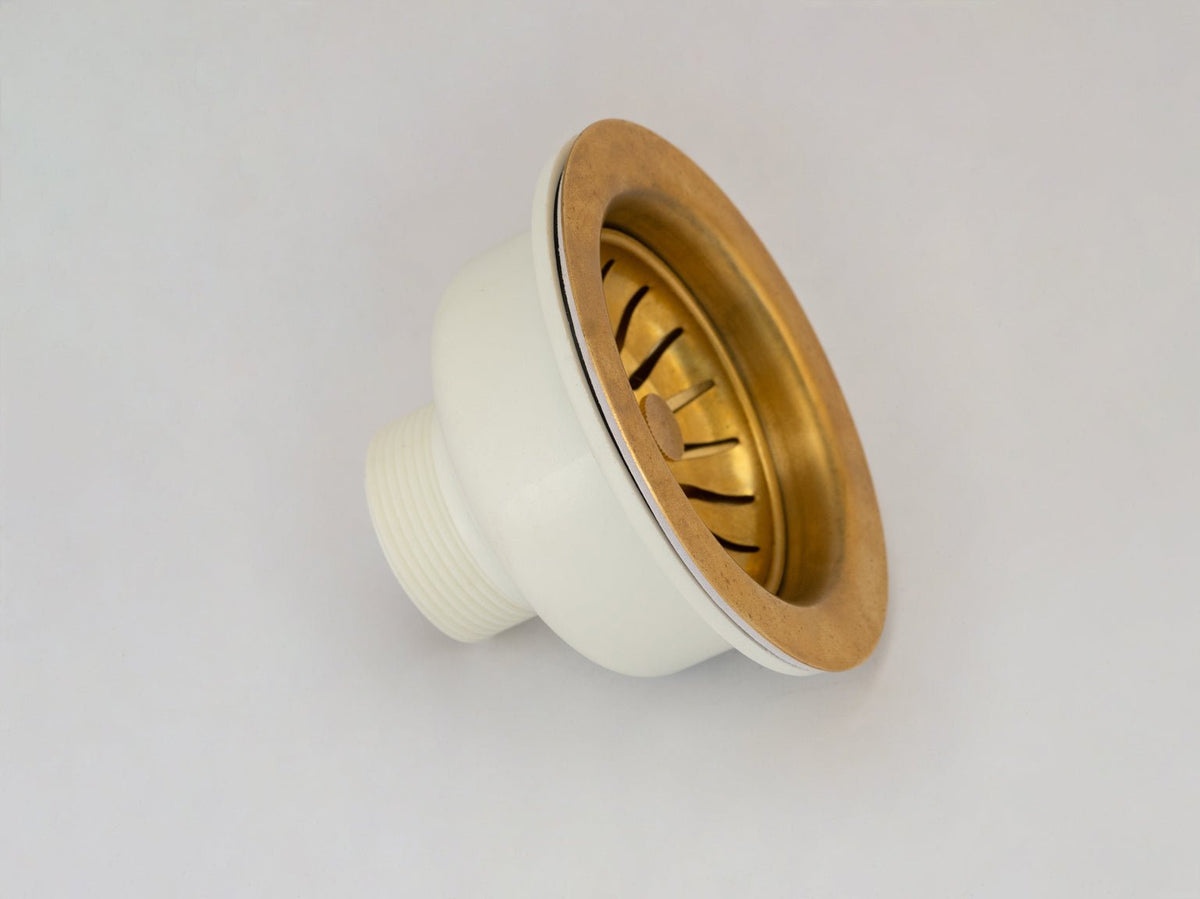 Heritage - Unlacquered Brass Sink Strainer - Insideast