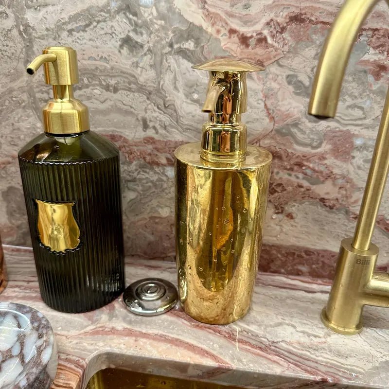 Distributeur de Savon en Laiton Brut
