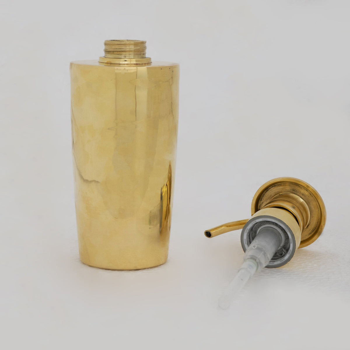 Heritage - Unlacquered Brass Soap Dispenser - Insideast
