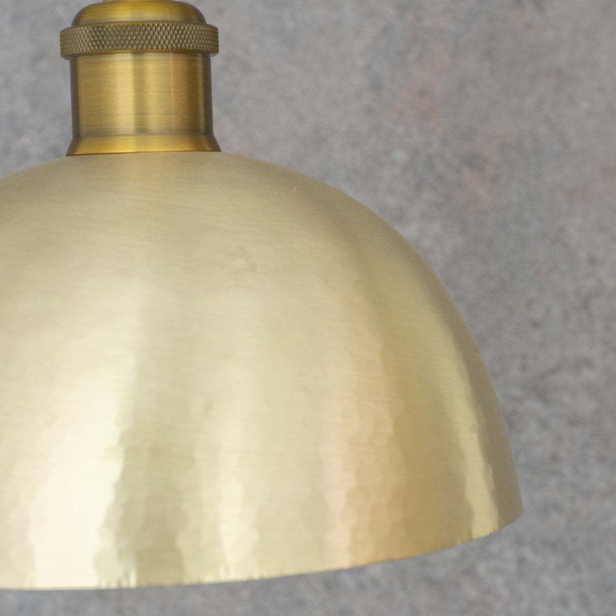 Luminous Soft - Hammered Brass Dome Pendant - Traditional Moroccan brass Light - Insideast