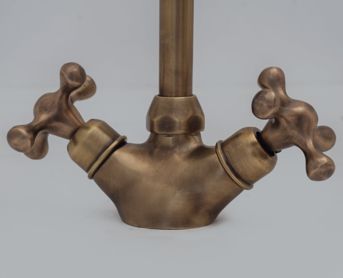 Oil Rubbed Bronze Single Hole Faucet, Antique Bronze Bathroom Sink Faucet - Insideast