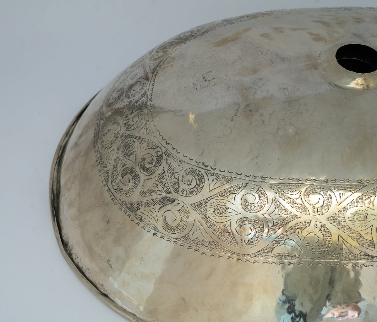 Oval Silver Bathroom Sink – German Silver Vessel Sink – Countertop Washbasin for Powder Room - Insideast