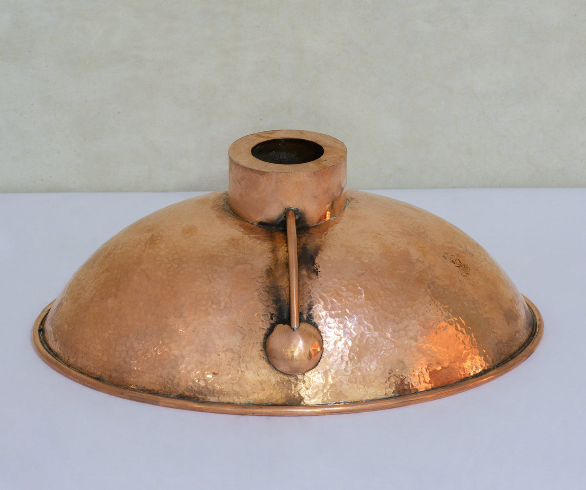 Oval Solid Copper Vessel Sink, Hammered Bathroom Vanity Sink, Powder Room Basin Sink - Insideast