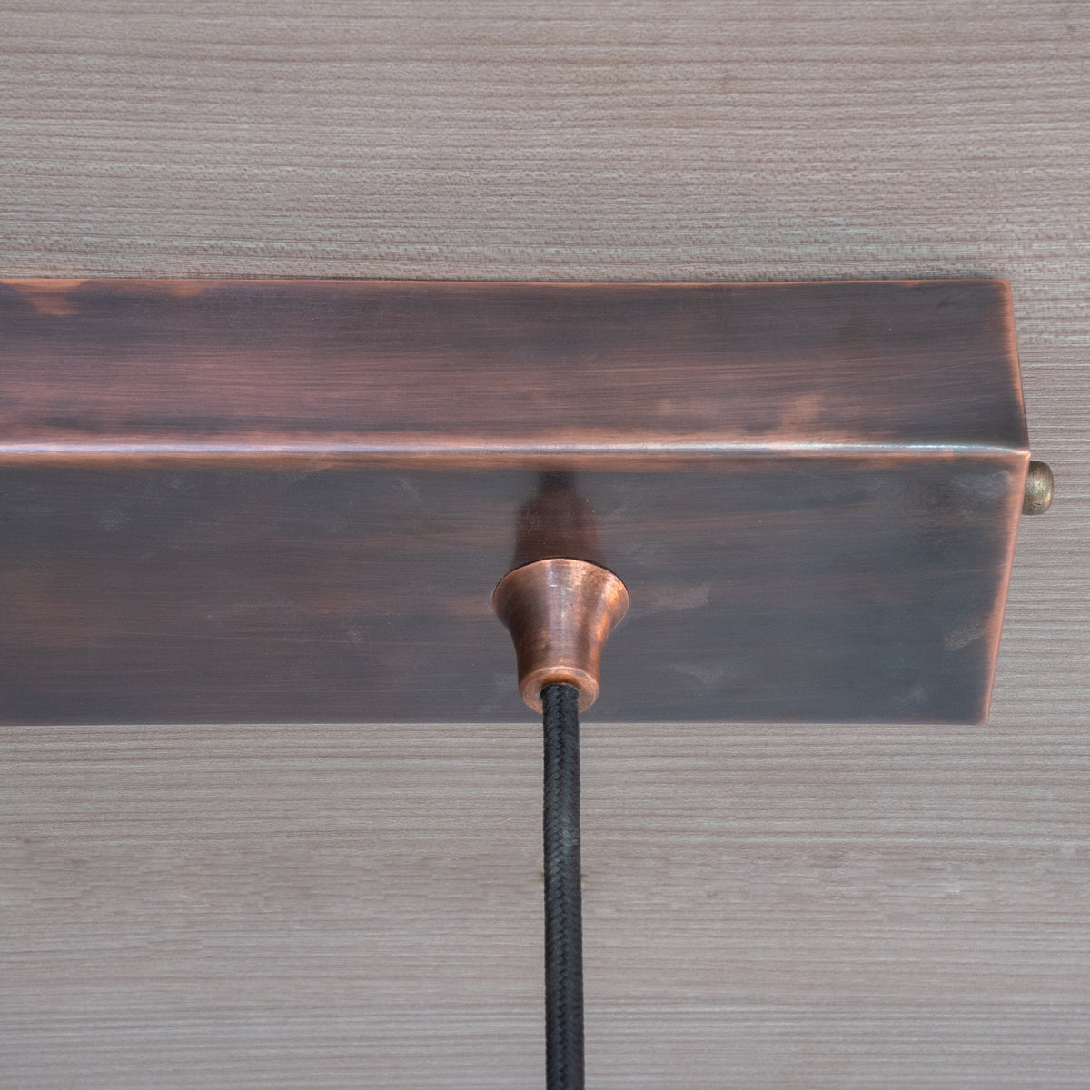 Oxidized Copper Ceiling Pendant Set, Copper Lampshade, Copper Ceiling Light Fixture, Copper Hanging Dome Light Set Kitchen Island - Insideast