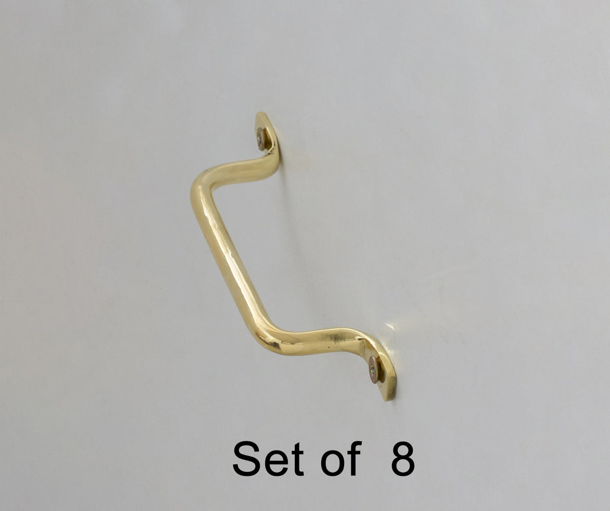 Pack of 4 x Brass Dresser Pulls | Drawer Cabinet Pulls | Brass Closet Handles - Insideast