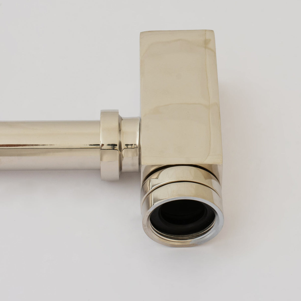 Polished Nickel P - trap, Nickel Water Trap, Bathroom Sink Drain Tailpiece, Drain Kit with Flange, Bathroom Sink Siphon - Insideast