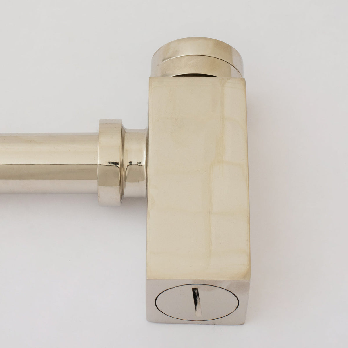 Polished Nickel P - trap, Nickel Water Trap, Bathroom Sink Drain Tailpiece, Drain Kit with Flange, Bathroom Sink Siphon - Insideast