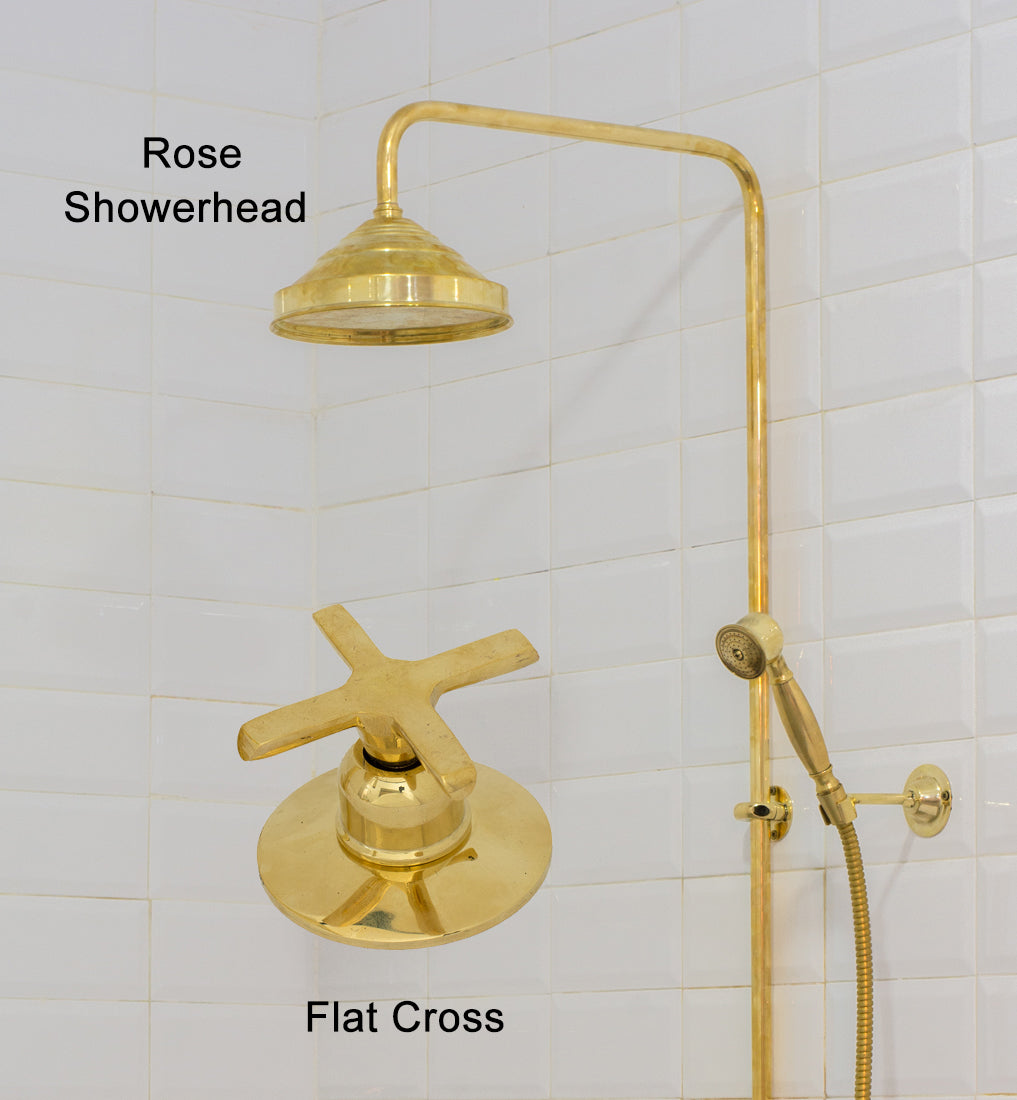 Rose + Flat Handle