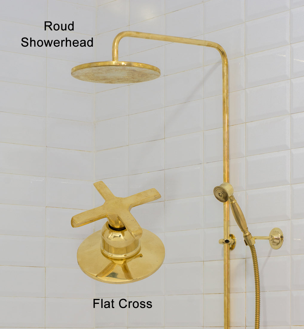 Round + Flat Handle
