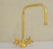 Single Hole Bathroom Faucet – Antique Brass Bathroom Faucet - Insideast
