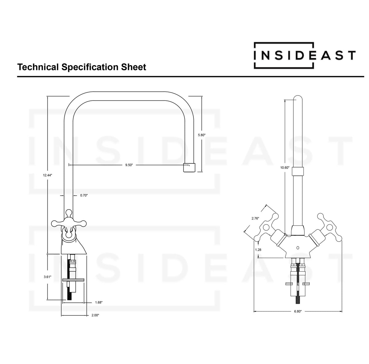 Single Hole Bathroom Faucet – Antique Brass Bathroom Faucet - Insideast