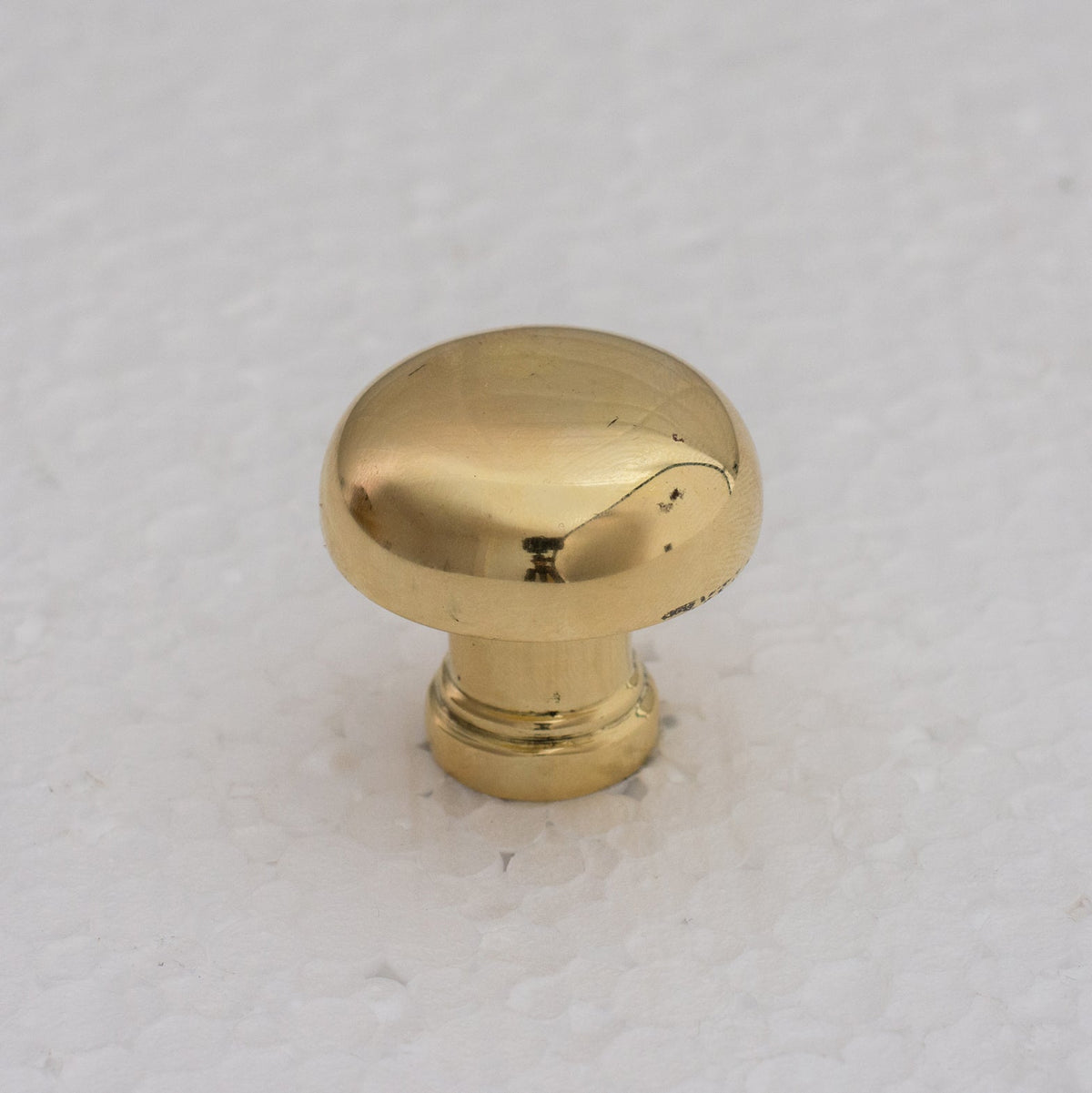 Smooth Heavy - Duty Unlacquered Brass Round Cabinet Knobs - Insideast