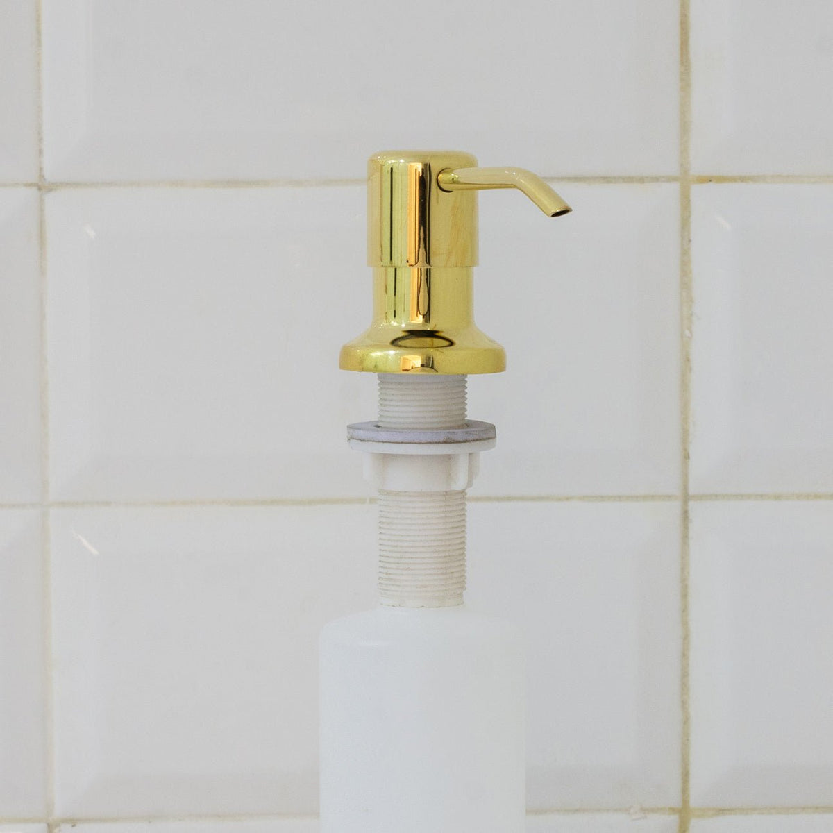 Soap Dispenser, Unlacquered Brass, Kitchen Sink Soap Dispenser - Insideast