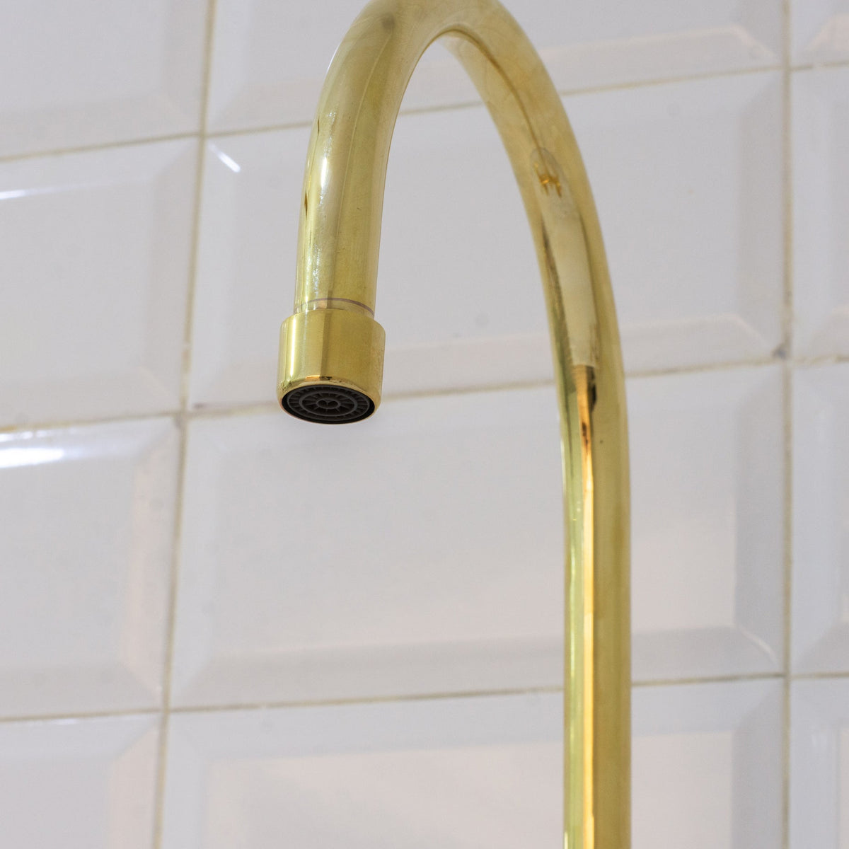 Solid Brass Ball Center Bridge Faucet Straight Legs, Dual Handle Faucet, Bridge Kitchen Faucet, 2 - Hole Faucet, Deck Mount Faucet - Insideast