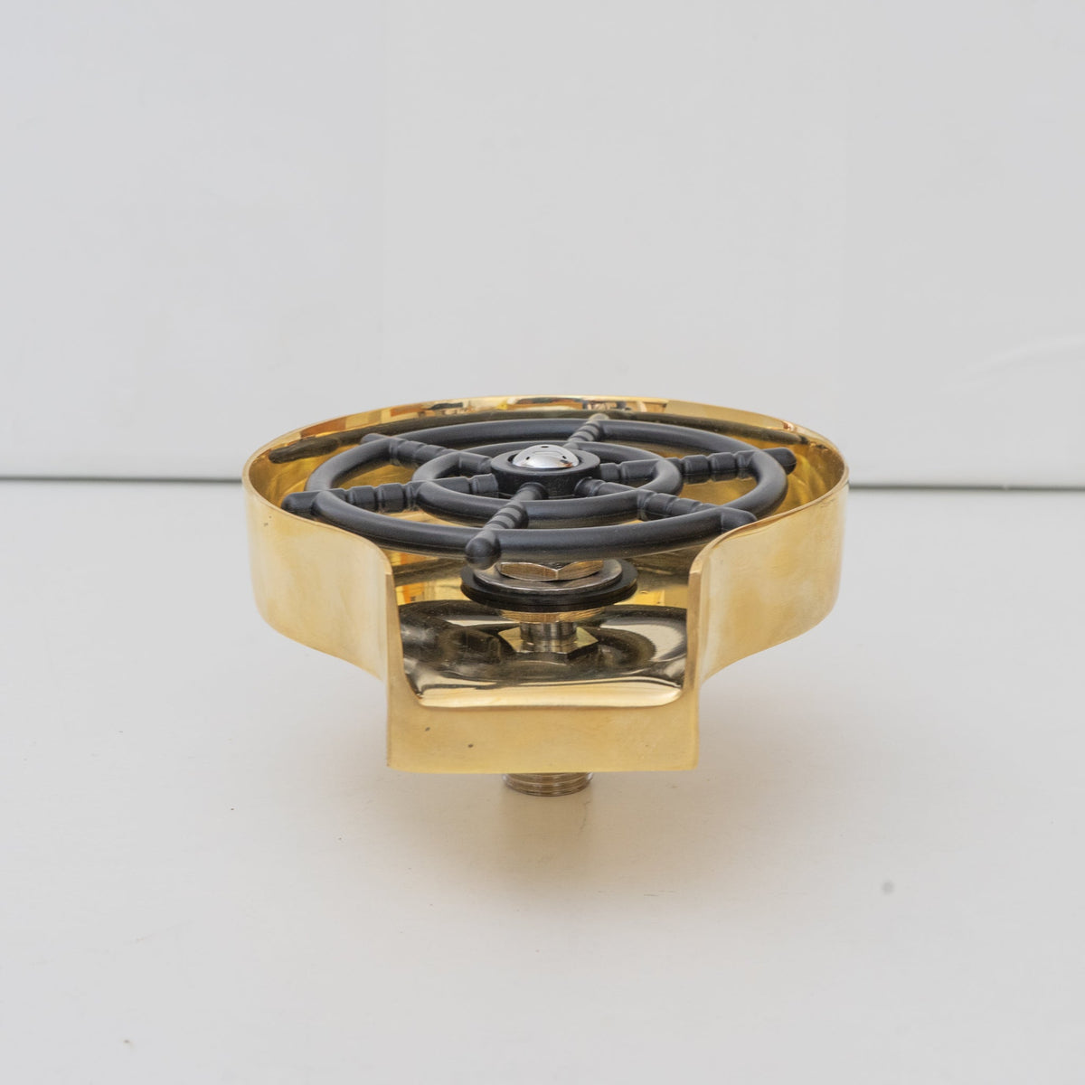 Solid Brass Body, Kitchen Cup Cleaner, Glass Rinser, Unlacquered Brass Patina - Insideast