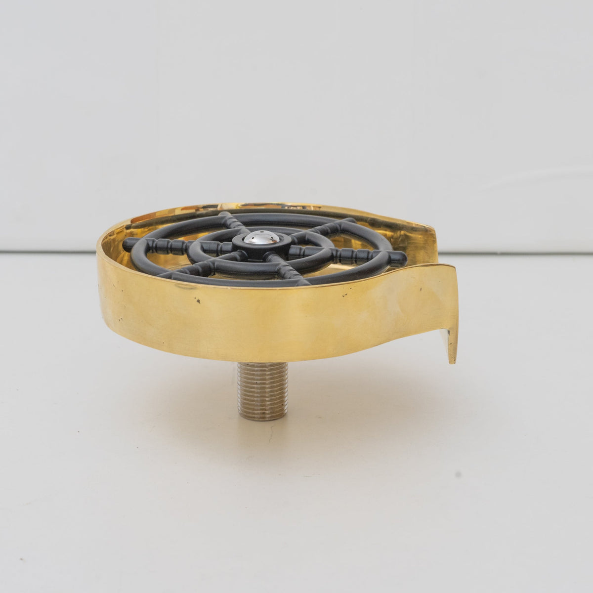 Solid Brass Body, Kitchen Cup Cleaner, Glass Rinser, Unlacquered Brass Patina - Insideast