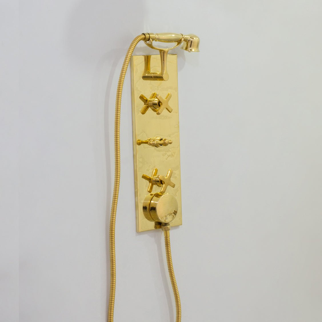 Solid Brass Built - In Shower System – Concealed Rainfall Showerhead with Handheld – Wall - Mounted Shower Set - Insideast