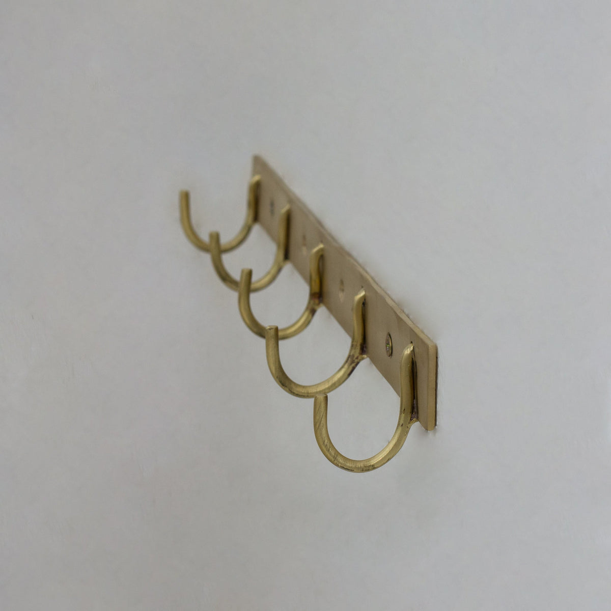 Solid Brass Coat Hooks Rack, Wall Mounted Hanger Hooks, Hallway Hooks - Insideast