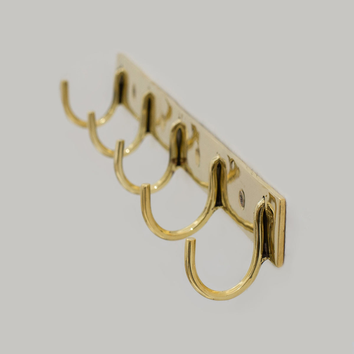 Solid Brass Coat Hooks Rack, Wall Mounted Hanger Hooks, Hallway Hooks - Insideast