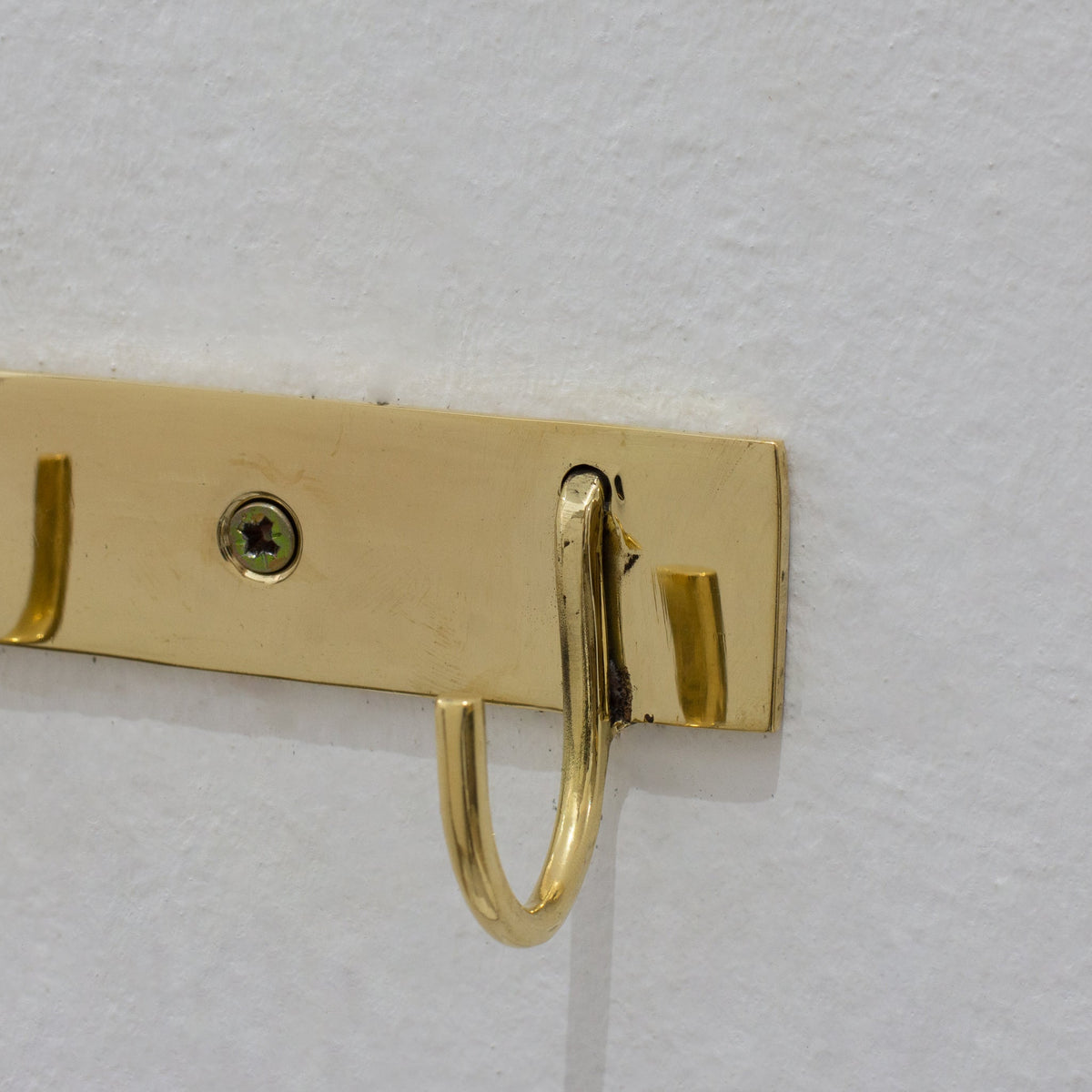 Solid Brass Coat Hooks Rack, Wall Mounted Hanger Hooks, Hallway Hooks - Insideast