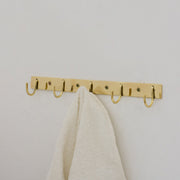 Solid Brass Coat Hooks Rack, Wall Mounted Hanger Hooks, Hallway Hooks - Insideast