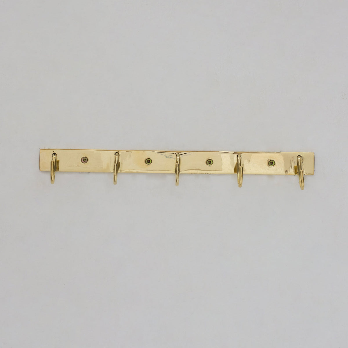 Solid Brass Coat Hooks Rack, Wall Mounted Hanger Hooks, Hallway Hooks - Insideast
