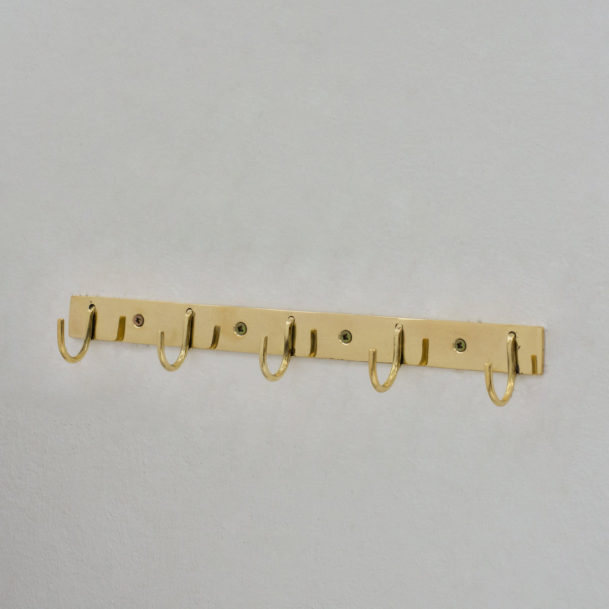 Solid Brass Coat Hooks Rack, Wall Mounted Hanger Hooks, Hallway Hooks - Insideast