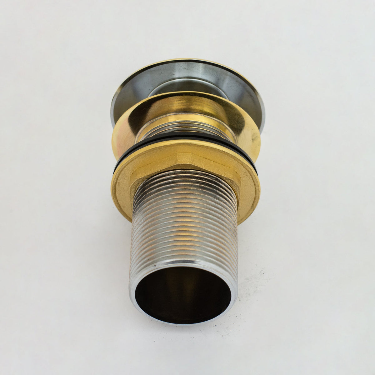 Solid Brass Drain, Push Up Button - Insideast