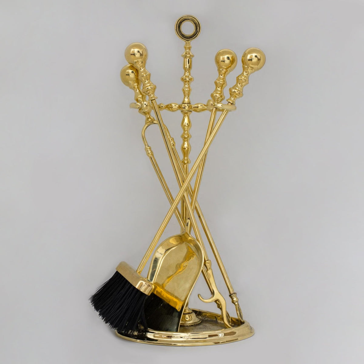 Solid Brass Fireplace Set Tools, Heavy Duty Fire Poker - Insideast