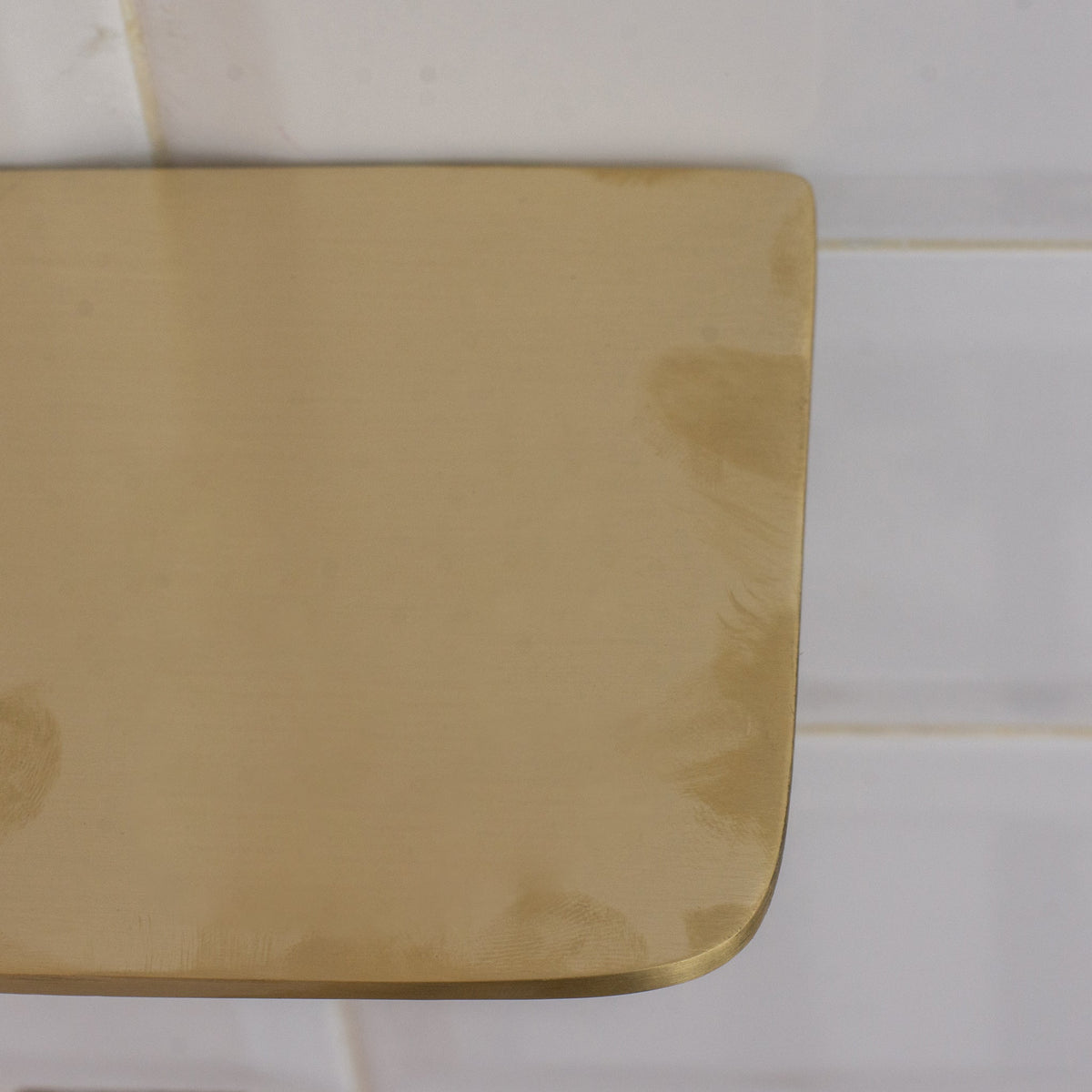 Solid Brass Floating Shelf | Wall - Mount Bathroom Shelf & Shower Soap Holder - Insideast