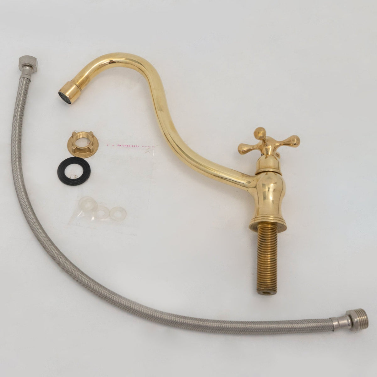 Solid Brass Single Hole Cold Faucet, Kitchen Sink Single Handle Faucet - Insideast