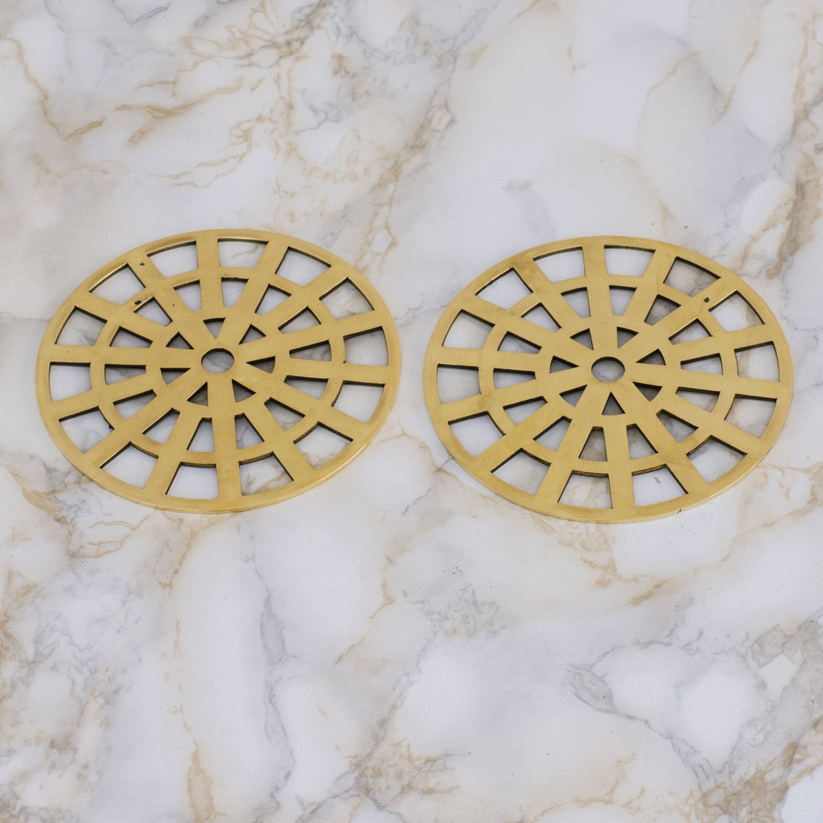 Solid Brass Smooth Floor Drain | Square Grate Shower Drain Cover - Insideast