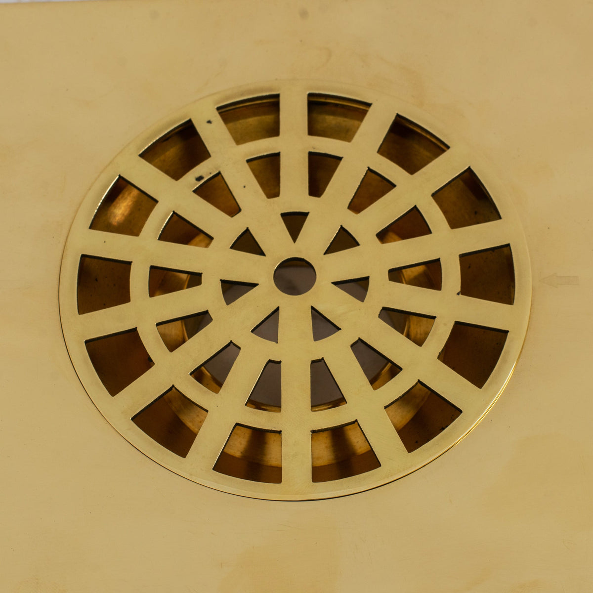 Solid Brass Smooth Floor Drain | Square Grate Shower Drain Cover - Insideast