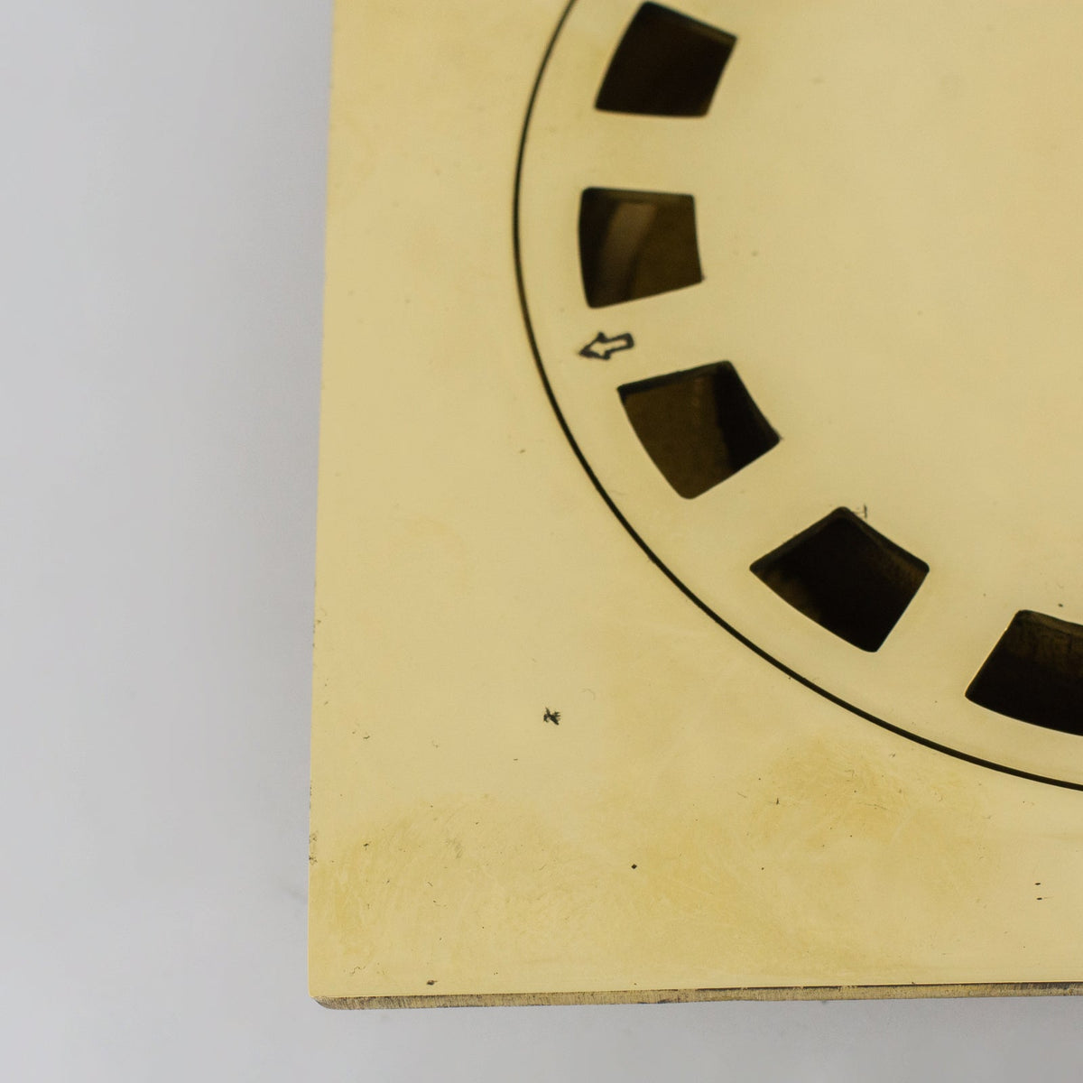 Solid Brass Square Floor Drain | Smooth Style | Unlacquered Shower Drain - Insideast