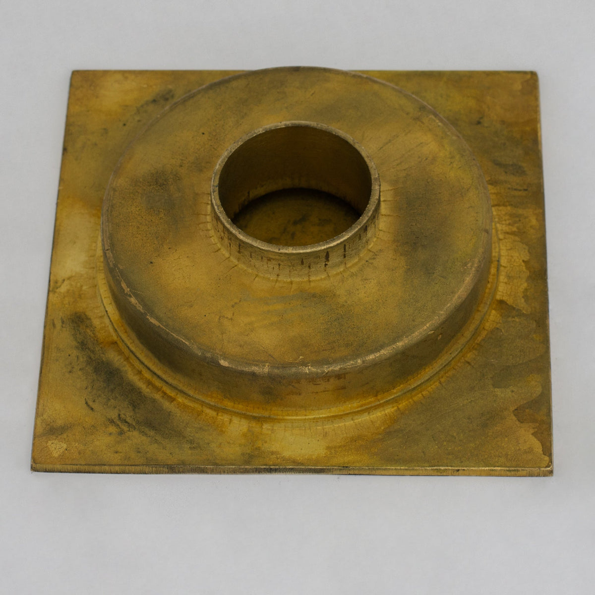Solid Brass Square Floor Drain | Smooth Style | Unlacquered Shower Drain - Insideast
