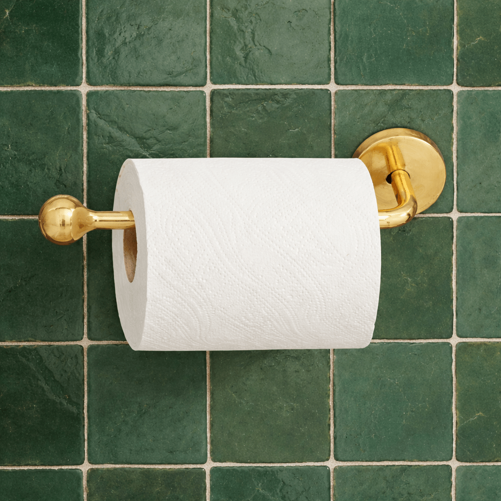 Solid Brass Toilet Paper Holder, Bathroom Tissue Holder - Insideast