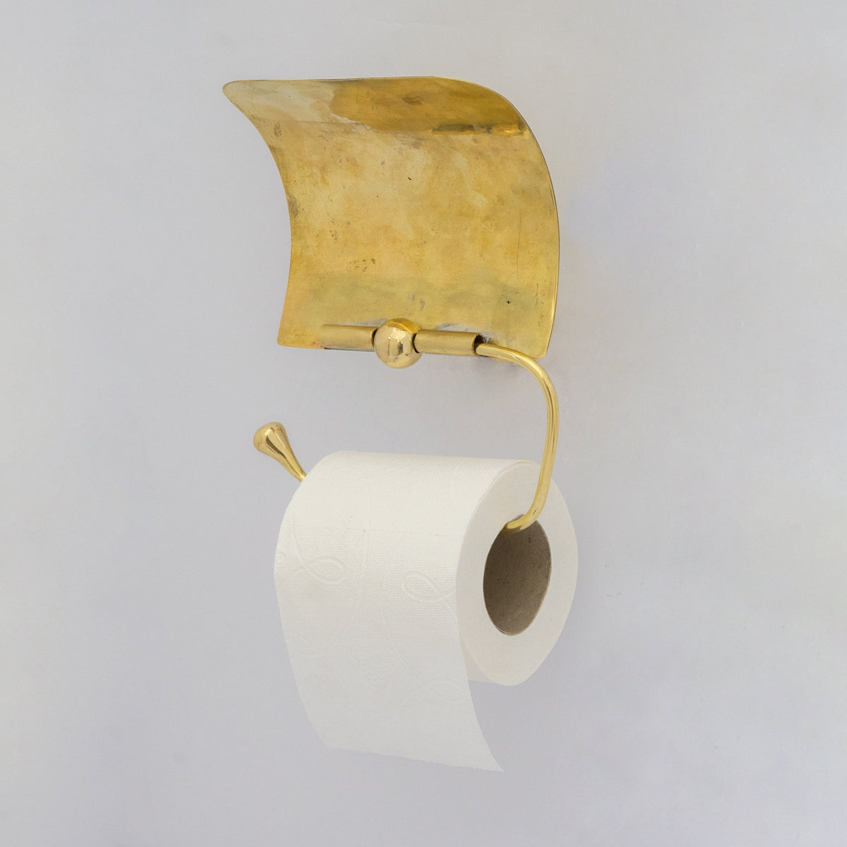 Solid Brass Toilet Paper Holder With Sliding Cover | Bathroom Tissue Holder - Insideast