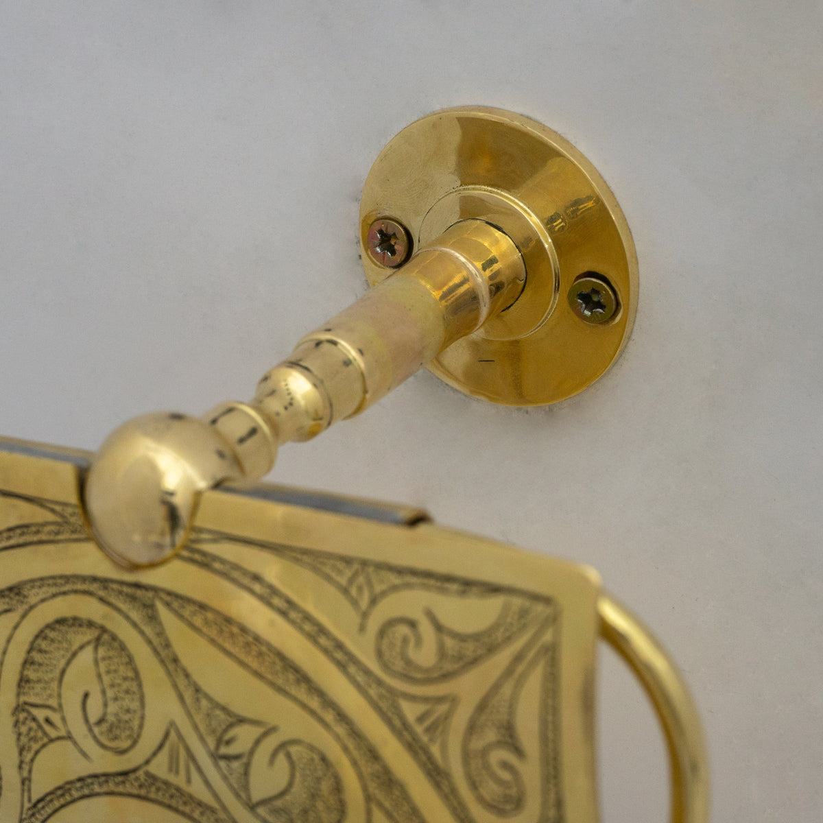 Solid Brass Toilet Paper Holder With Sliding Cover | Bathroom Tissue Holder - Insideast