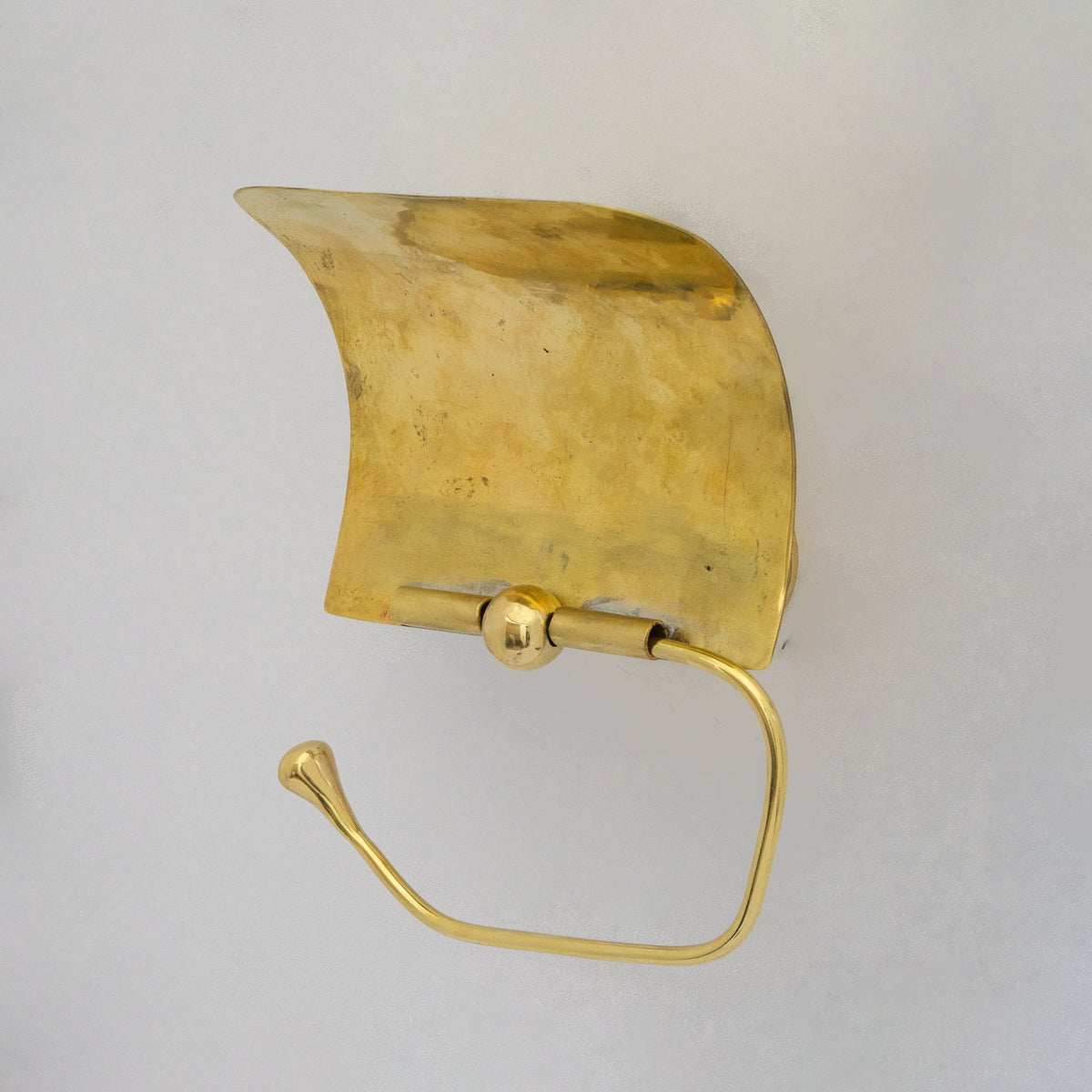 Solid Brass Toilet Paper Holder With Sliding Cover | Bathroom Tissue Holder - Insideast