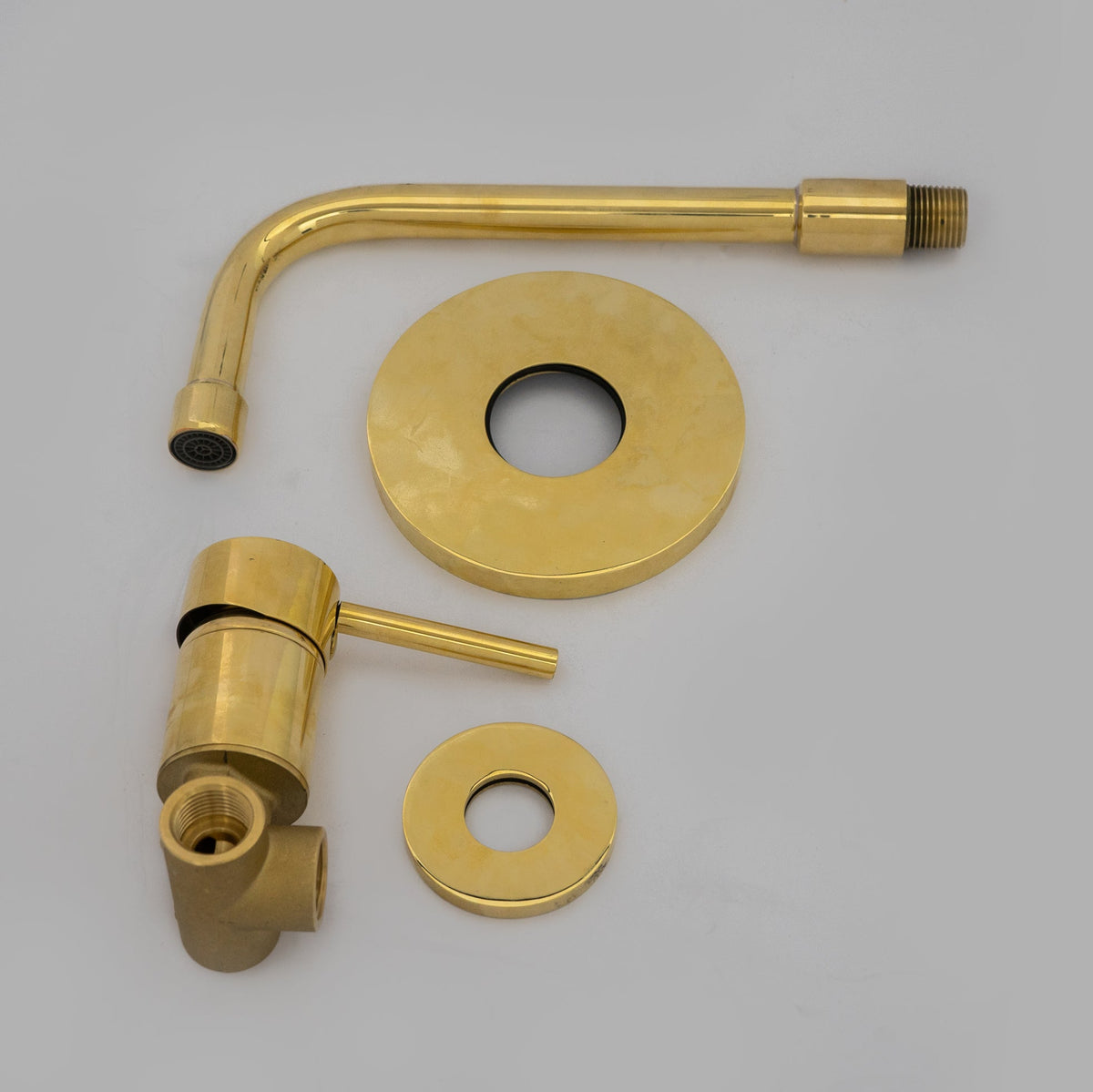Solid Brass Tub Filler Built - in, Unlacquered Brass Shower System, Concealed Tub Filler - Insideast