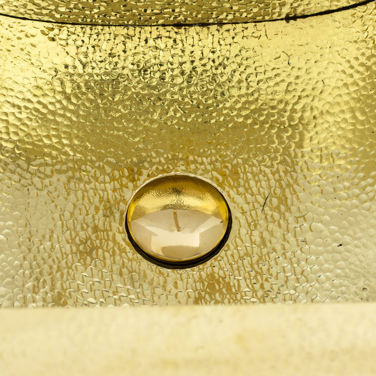Solid Brass Undermount Bathroom Sink, Hammered Drop - in Vanity Sink With 3 - Hole Waterfall Faucet, Undermount Deep Curved Basin - Insideast