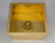Solid Brass Undermount Hammered Sink | Kitchen Bar Sink - Insideast