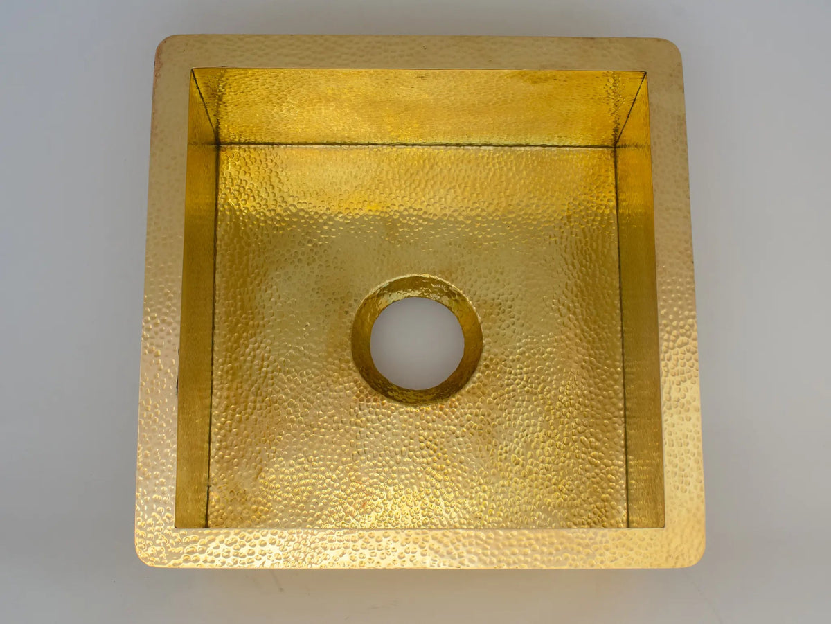 Solid Brass Undermount Hammered Sink | Kitchen Bar Sink - Insideast