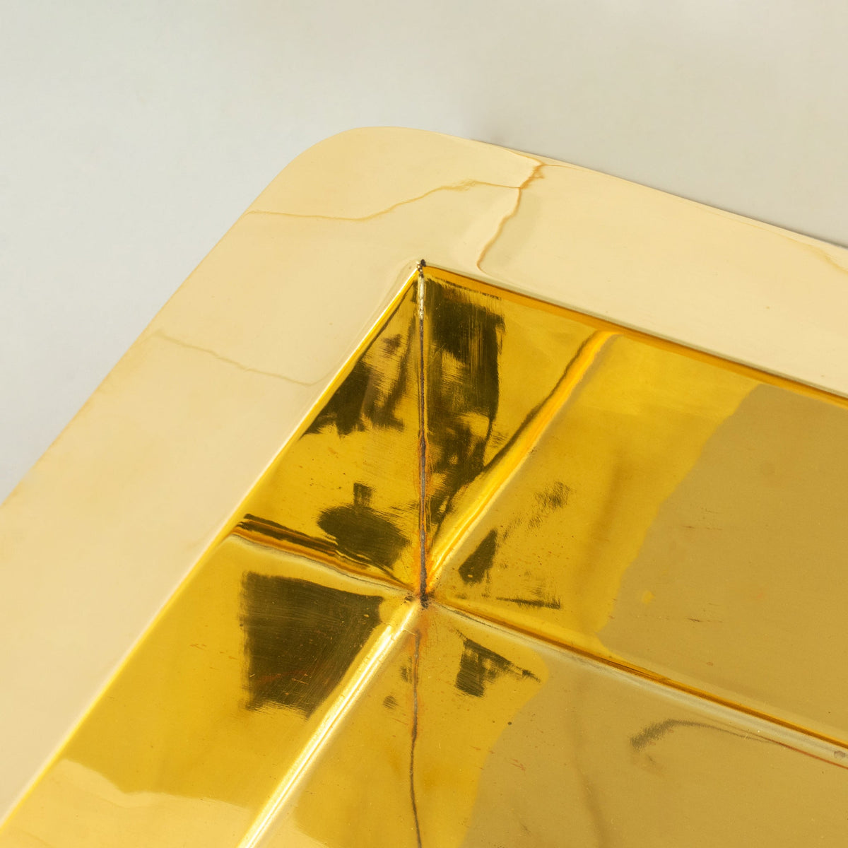 Solid Brass Undermount Rectangular Sink, Single Bowl Kitchen Sink, Compact Sink - Insideast