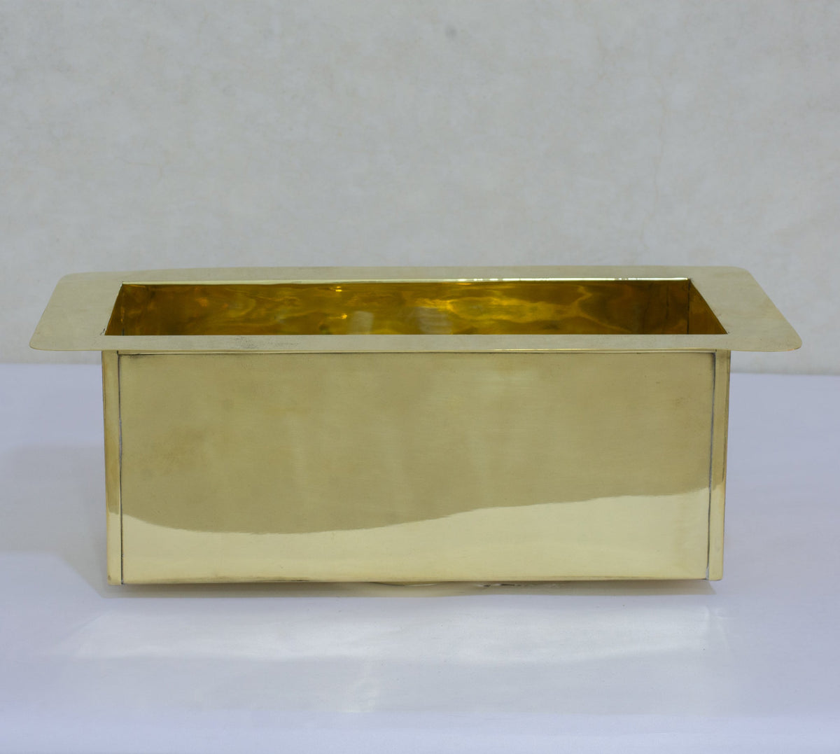 Solid Brass Undermount Sink | Compact Rectangular Small Kitchen Sink | With Strainer - Insideast