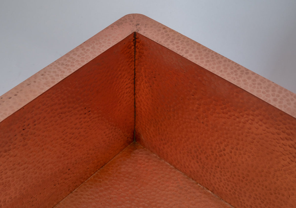 Solid Copper Undermount Hammered Sink | Kitchen Sink - Island Sink - Outdoor Sink - Insideast