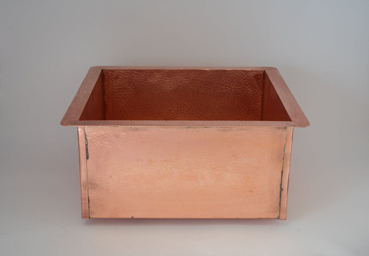 Solid Copper Undermount Hammered Sink | Kitchen Sink - Island Sink - Outdoor Sink - Insideast