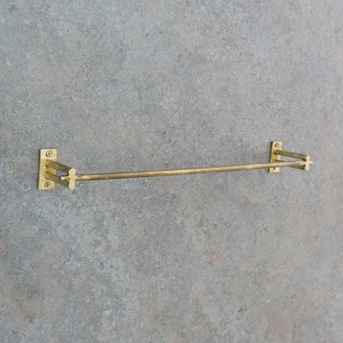 Unfinished Brass Towel Bar Holder | Bathroom Towel Hanger - Insideast