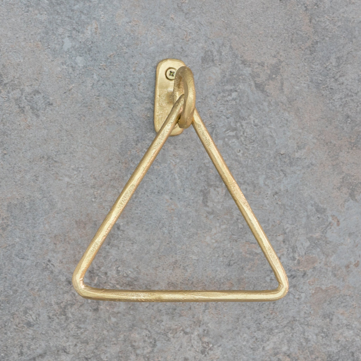 Unfinished Solid Brass Towel Ring, Sand Casted - Insideast