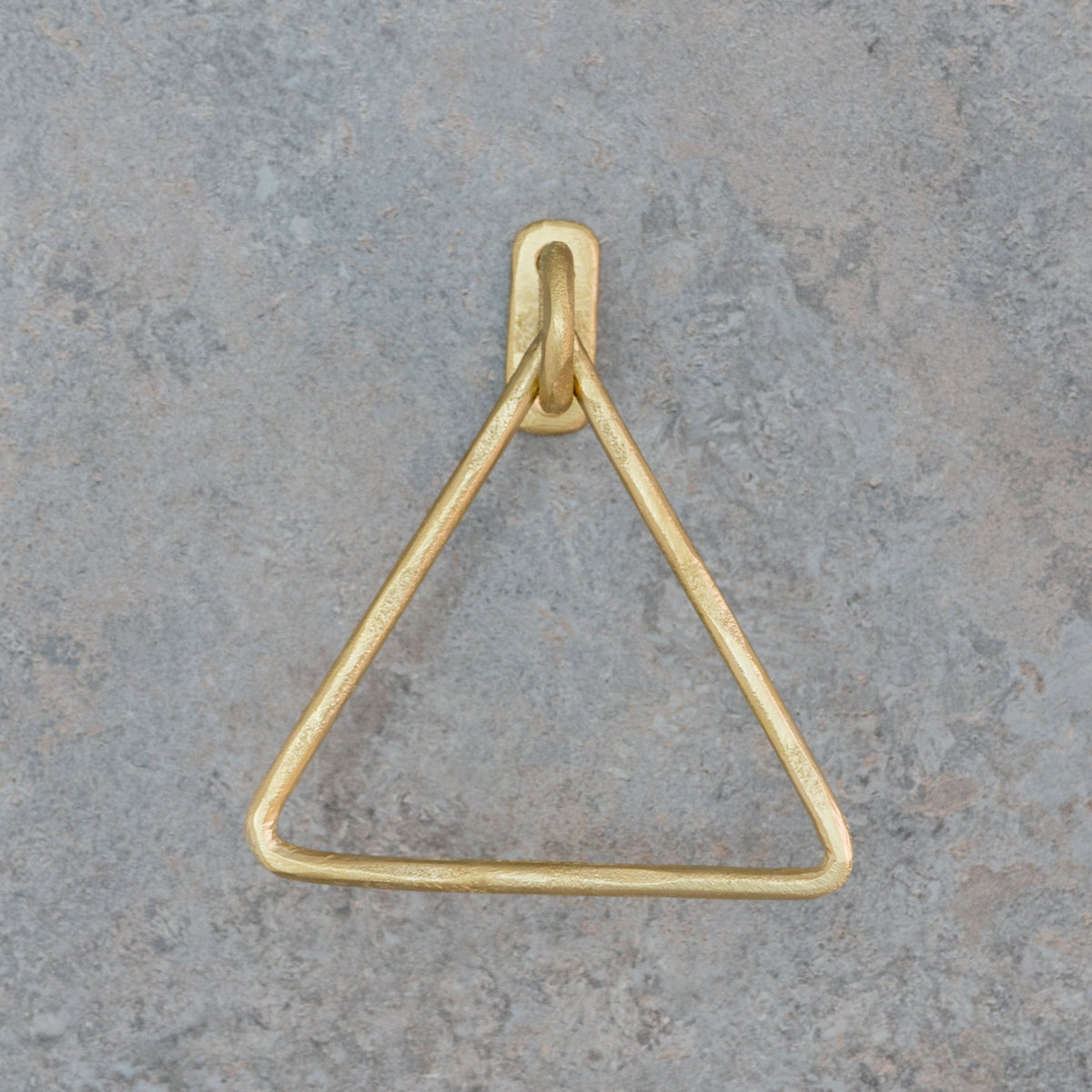 Unfinished Solid Brass Towel Ring, Sand Casted - Insideast